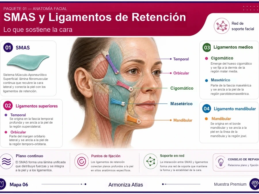 Regiones anatómicas de la cara